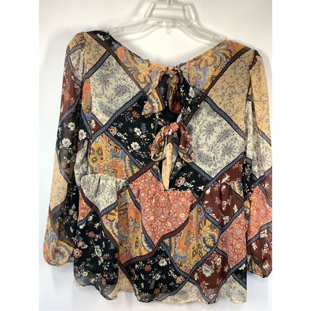 American Eagle Women's Multicolor Patchwork Flora… - image 5